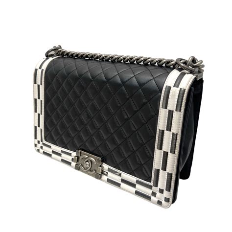 chanel checkerboard boy bag|Chanel boys handbags canada.